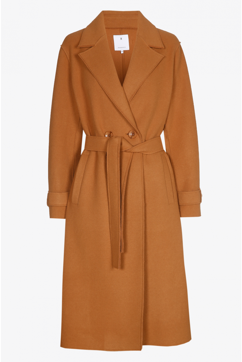 Long coat with side pockets