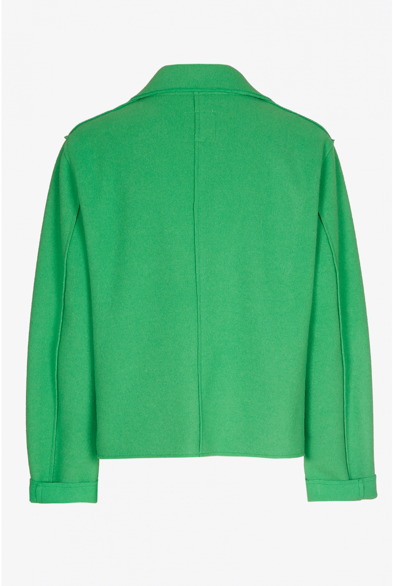 Veste courte avec poches plaquées