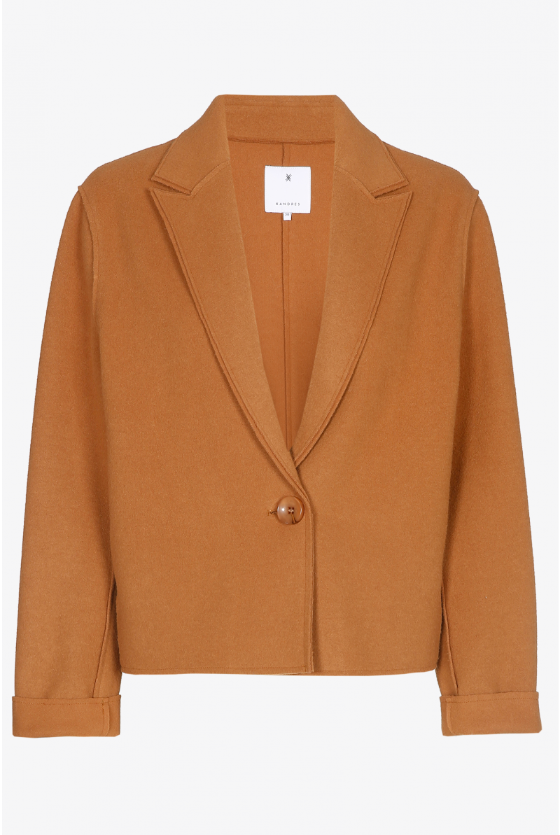 Veste courte avec poches plaquées