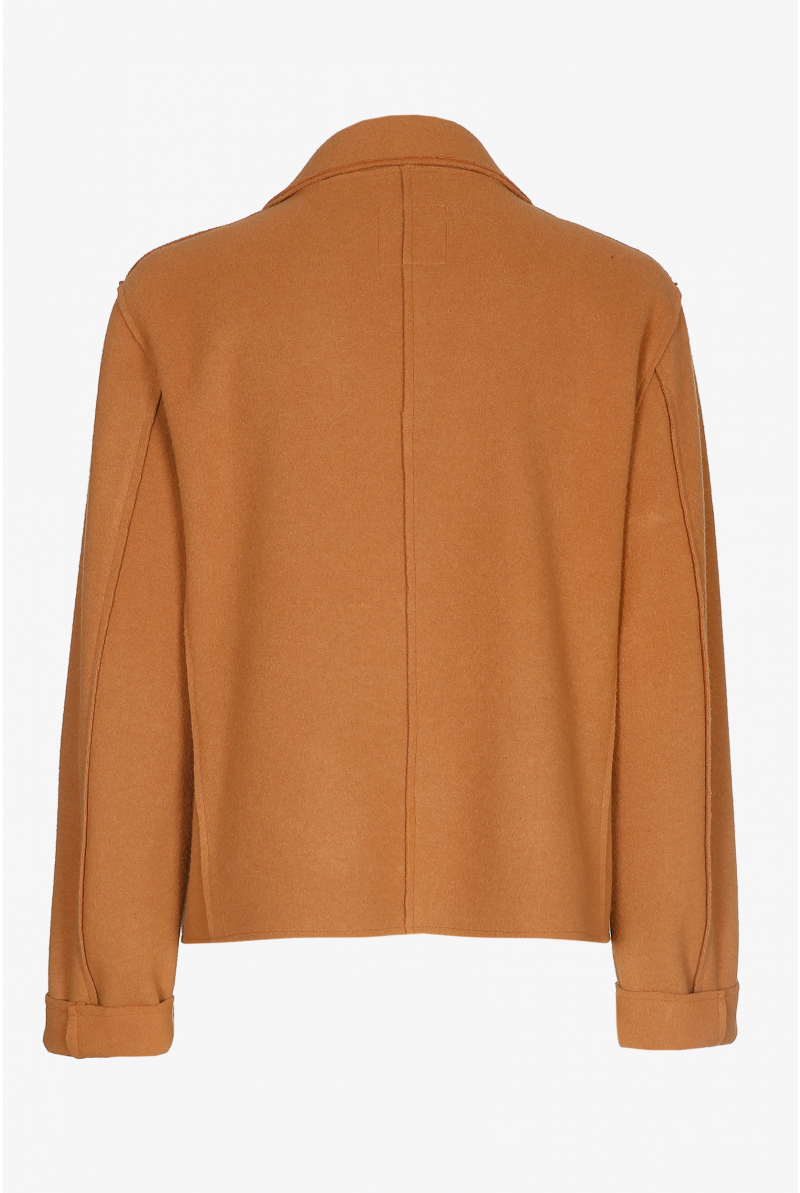 Veste courte avec poches plaquées