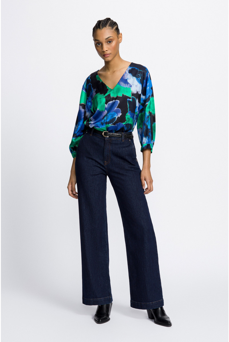 Jeans mit weitem Bein