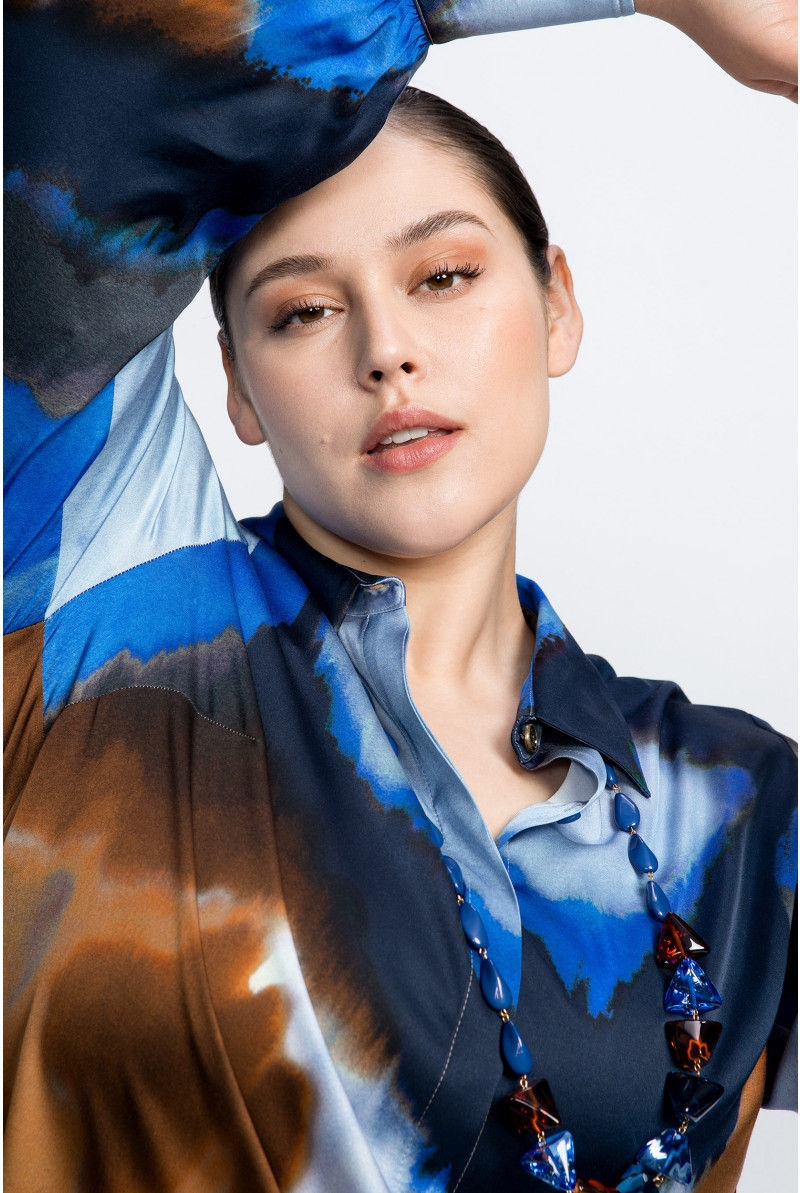 Blouse à motif microscopique