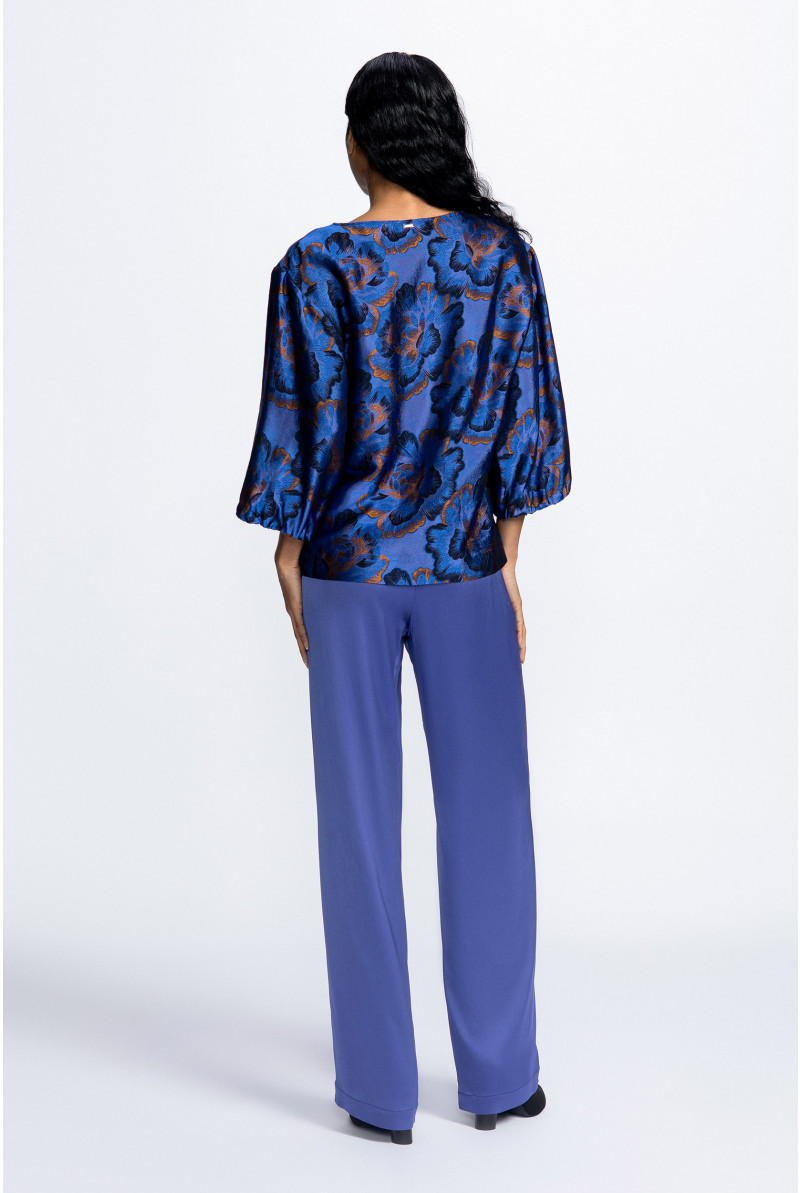 Blouse in jacquard