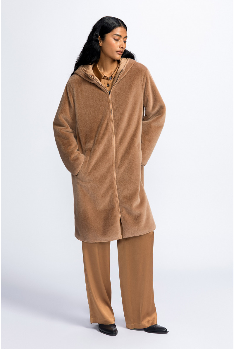 Wendejacke mit Kunstfell