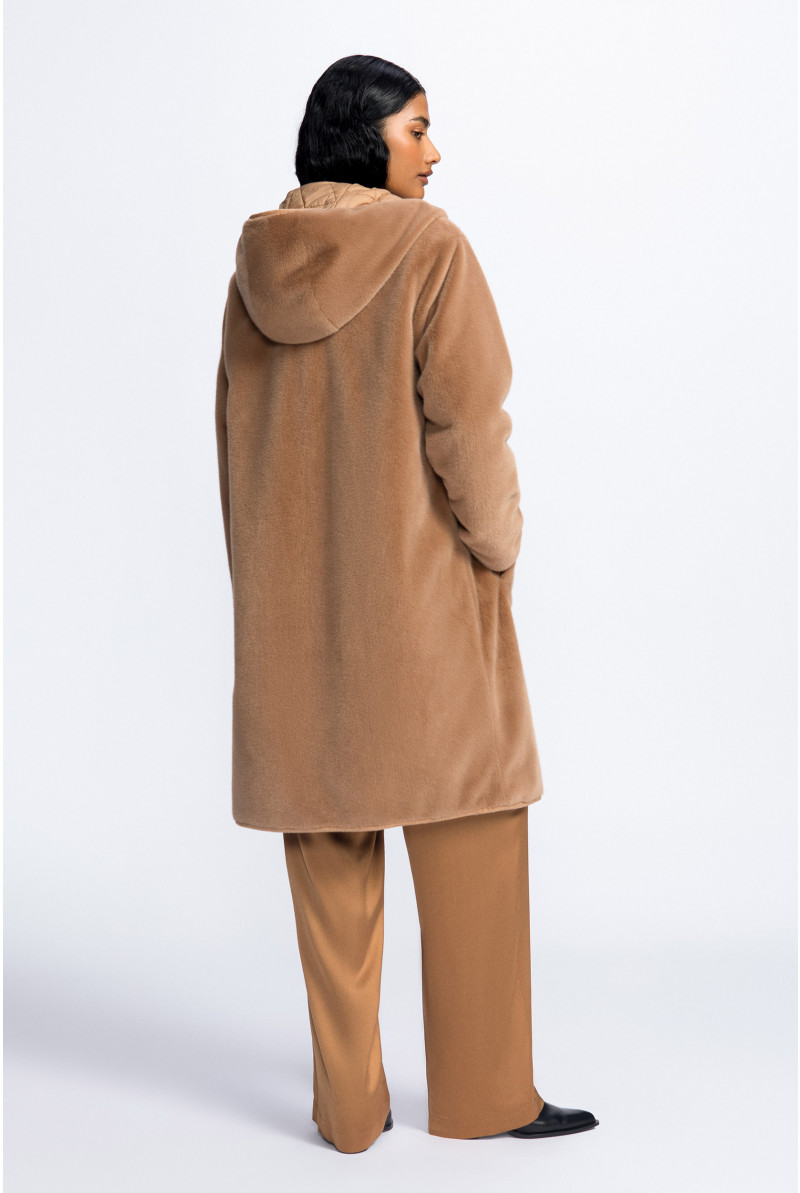 Wendejacke mit Kunstfell