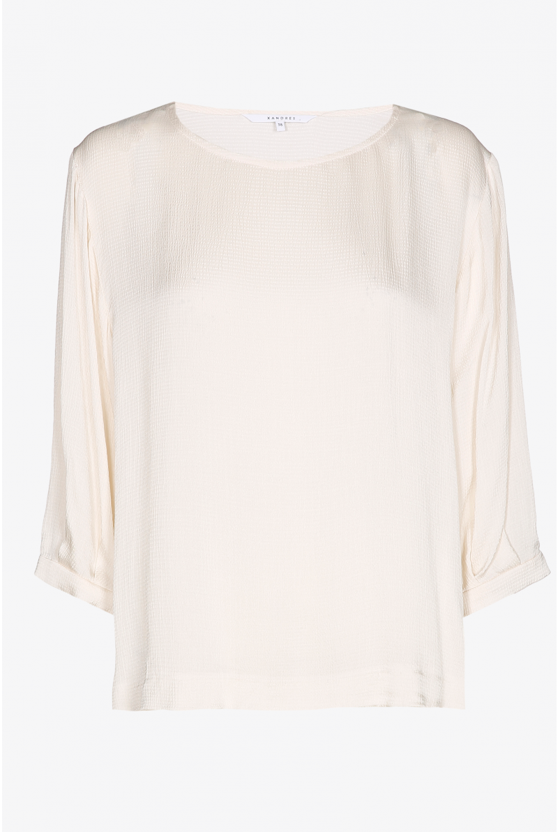 Blouse souple à manches bouffantes