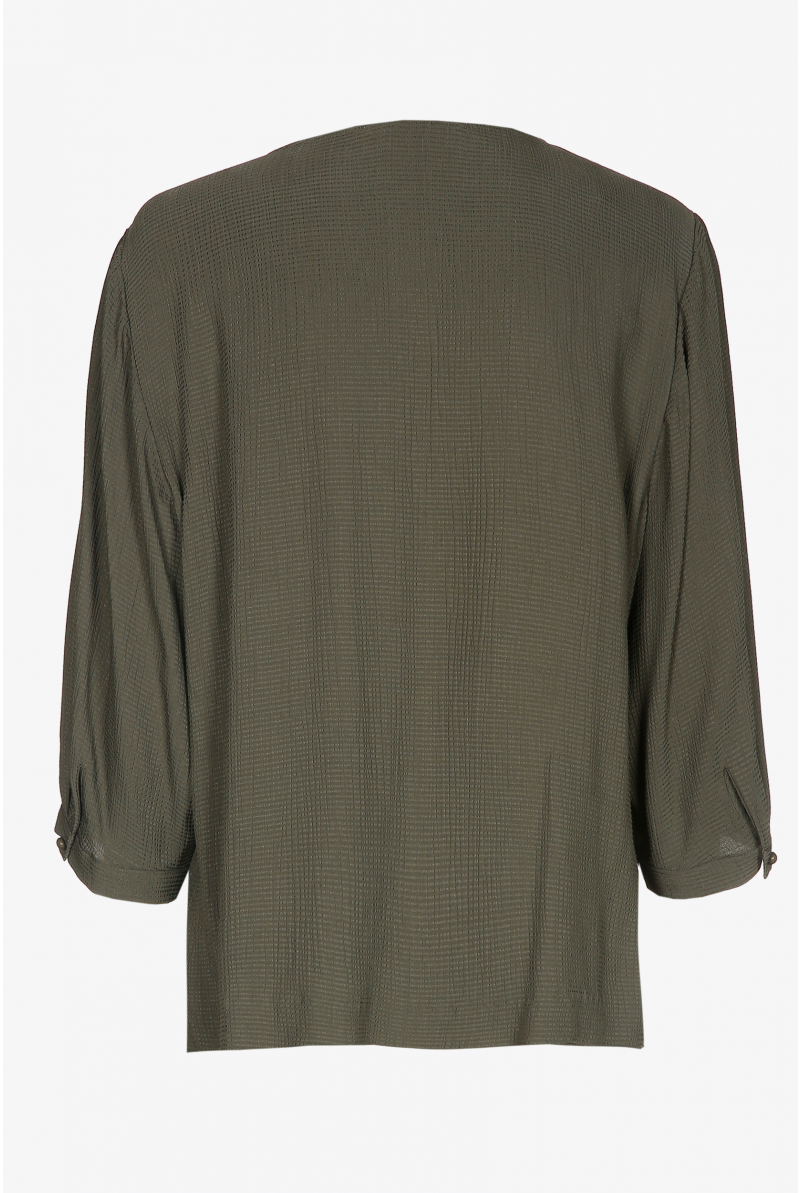 Locker fallende Bluse mit Puffärmeln