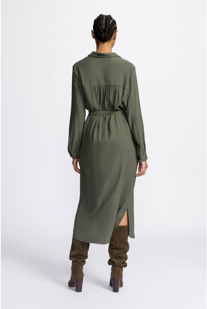 Robe-chemise longue