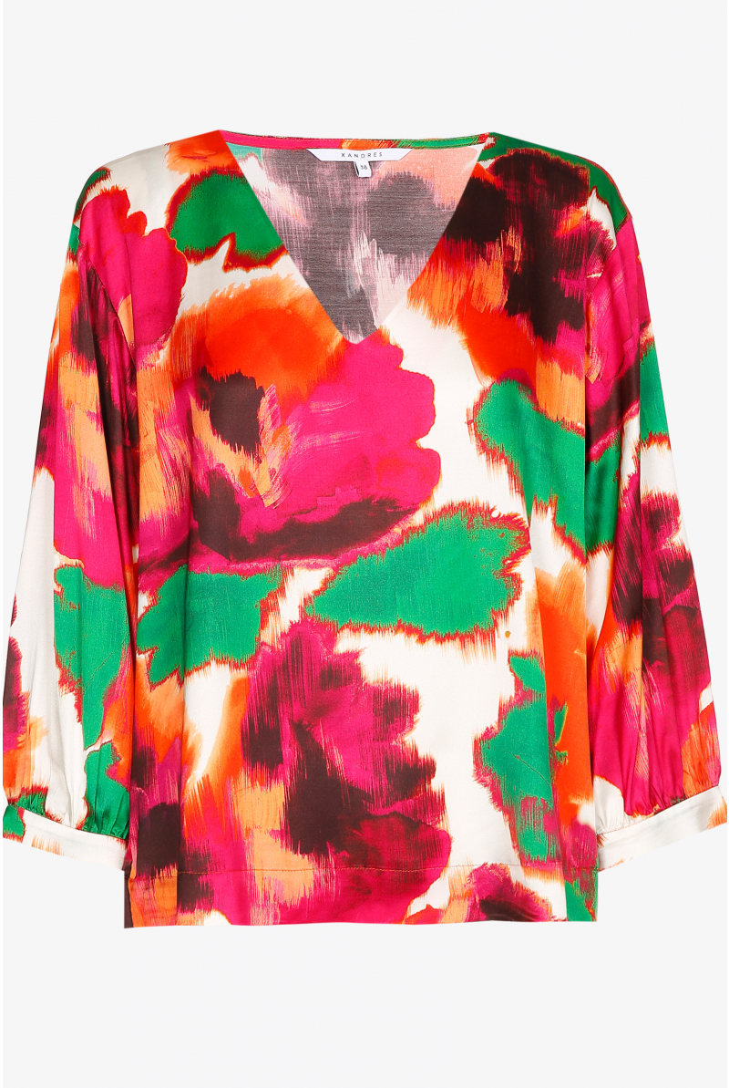 Blouse à motif floral