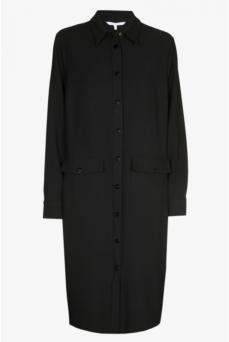 Sporty shirt dress with press studs