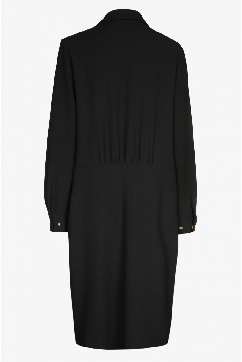 Sporty shirt dress with press studs