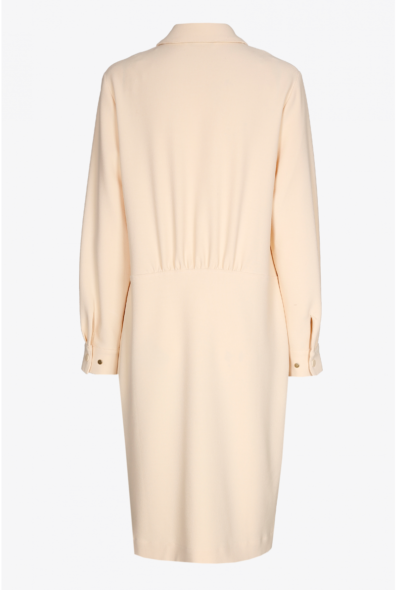 Sporty shirt dress with press studs