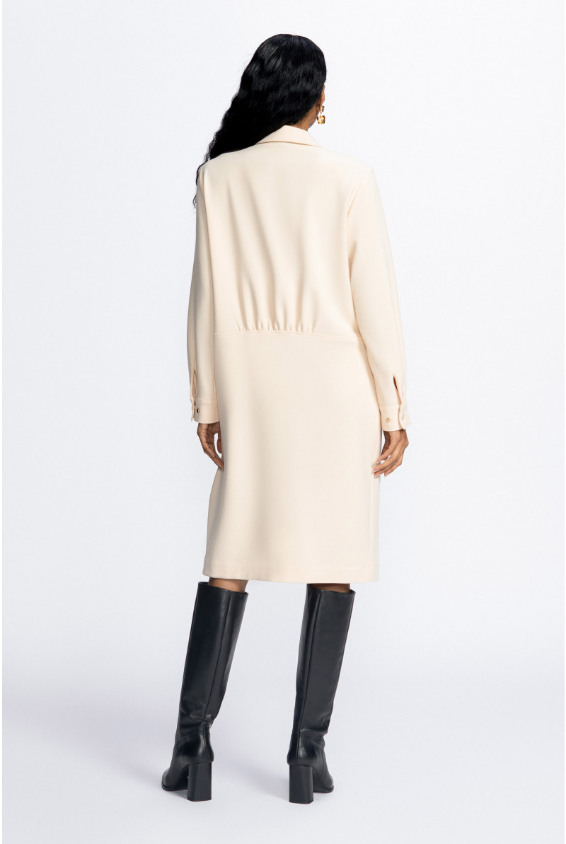 Sporty shirt dress with press studs
