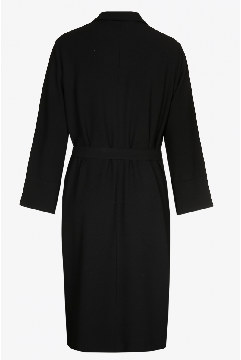 Shirt dress with press studs