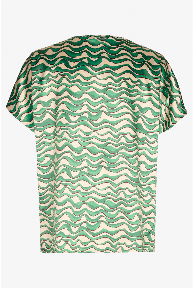 Blouse à motif ondulé