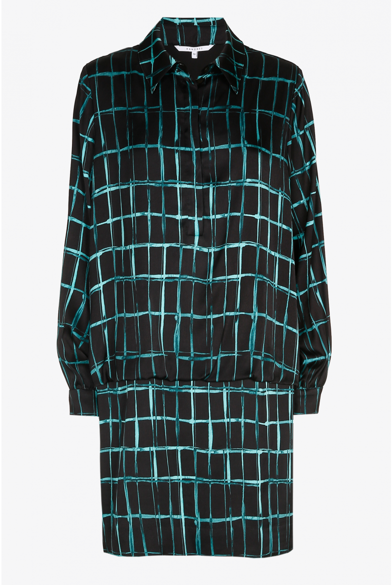 Gemustertes Midikleid