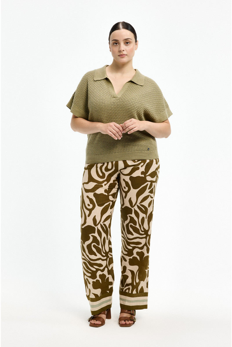 Pantalon avec motif organique