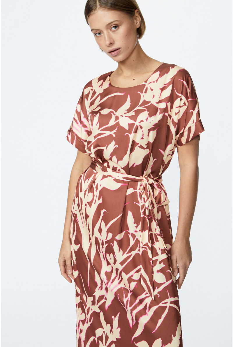 Dress with original floral print