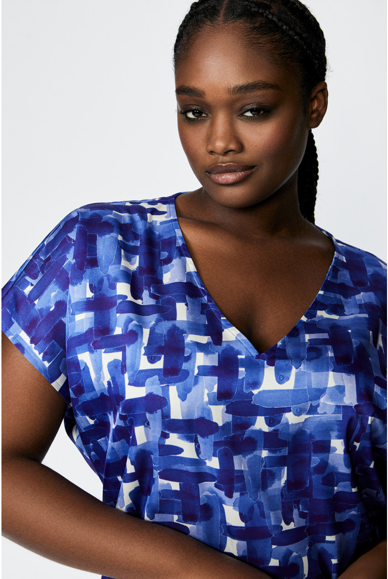 Blouse avec motif polygrid