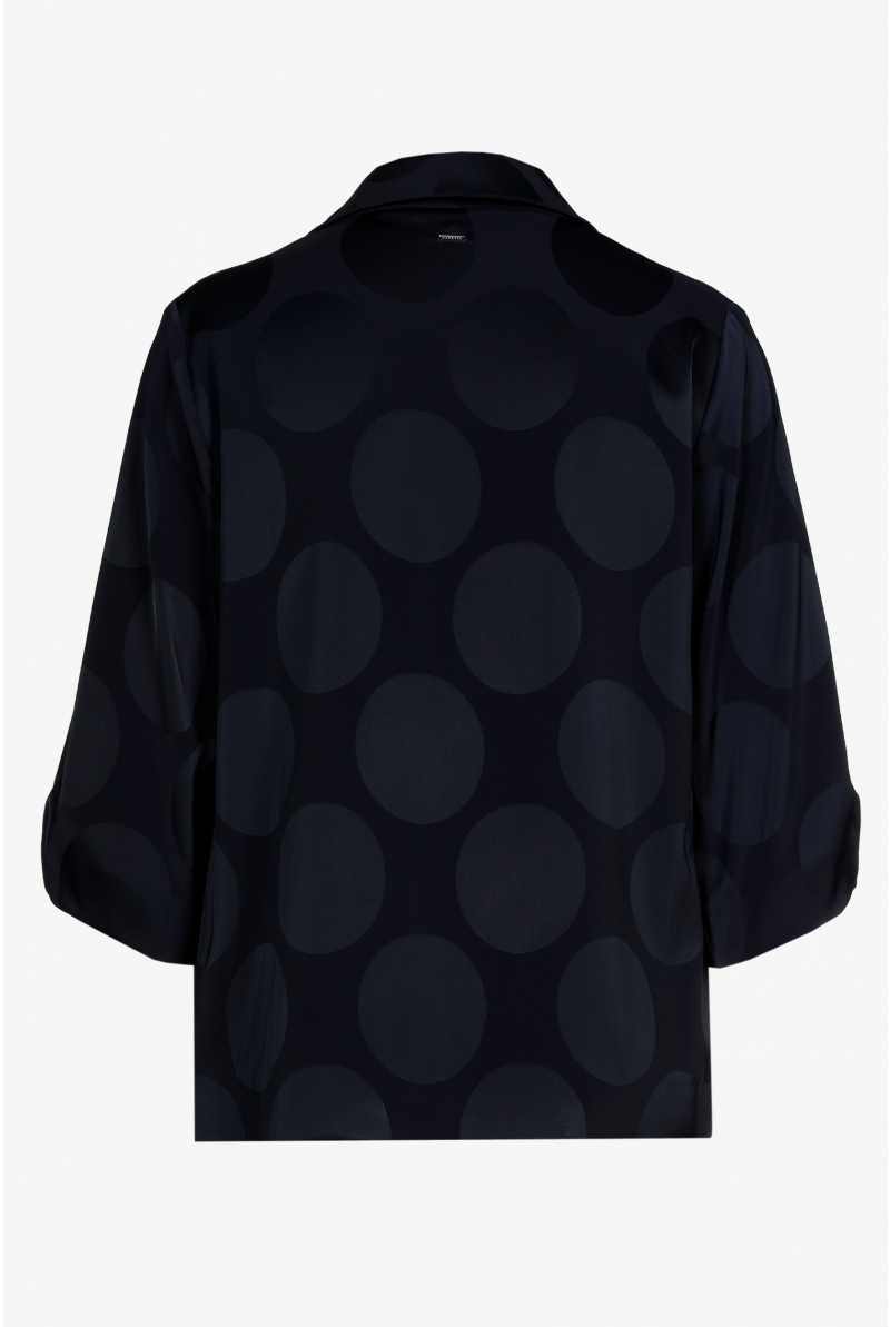 Matt blouse with shiny pattern