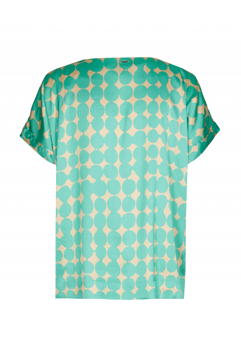 Blouse with in-house dot print