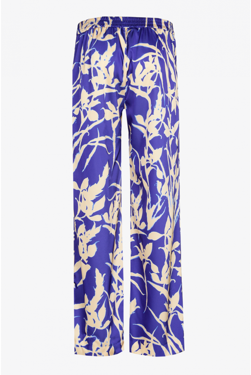 Broek met originele bloemenprint