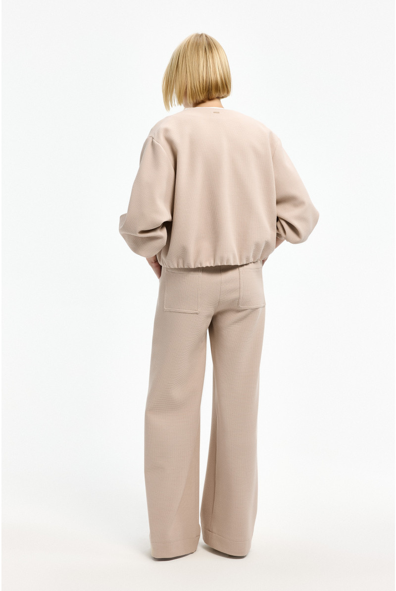 Broek met subtiele structuur