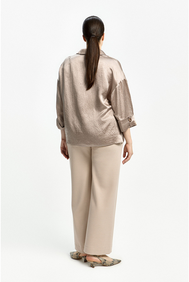 Broek met subtiele structuur