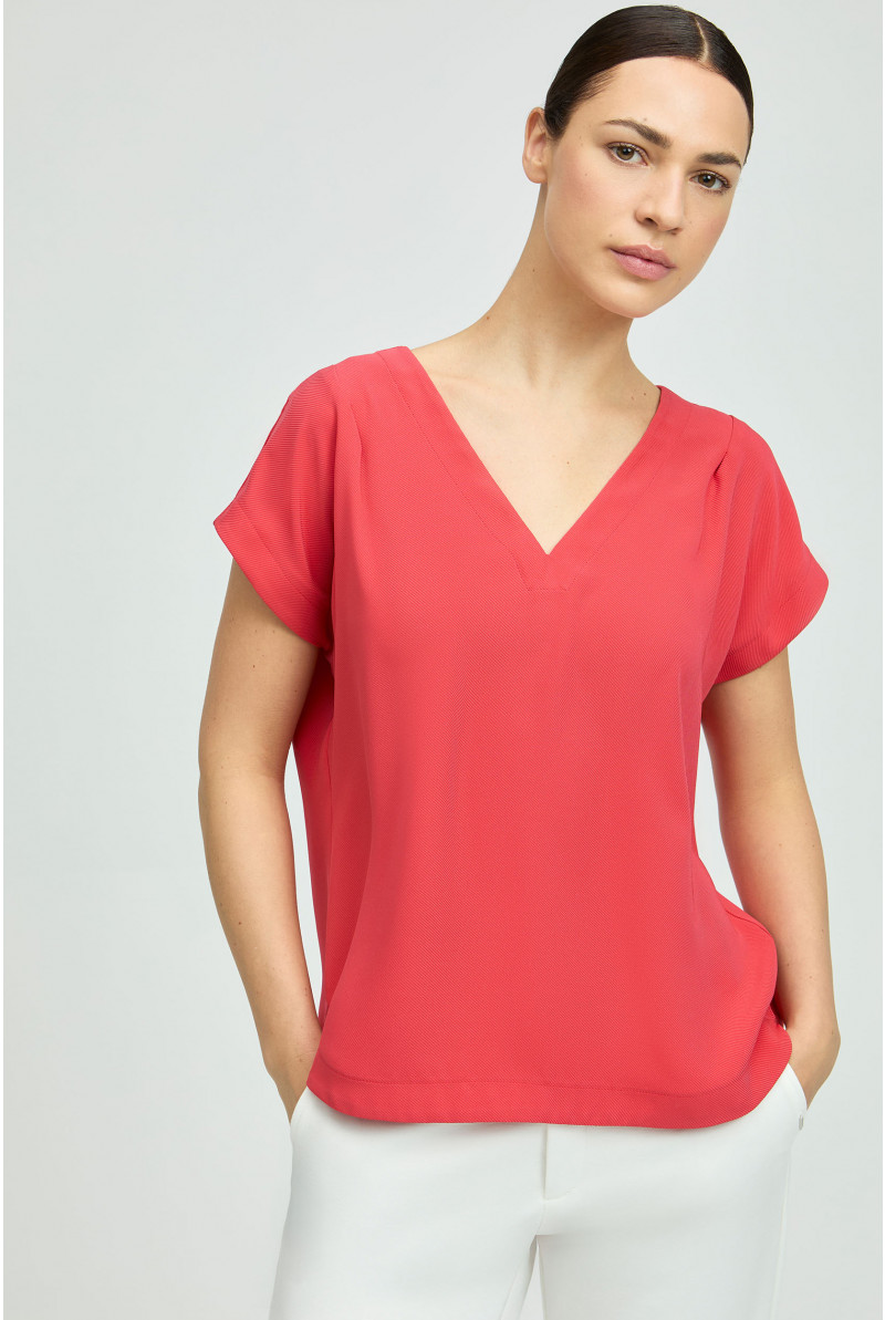 Blouse sans manches à encolure en V