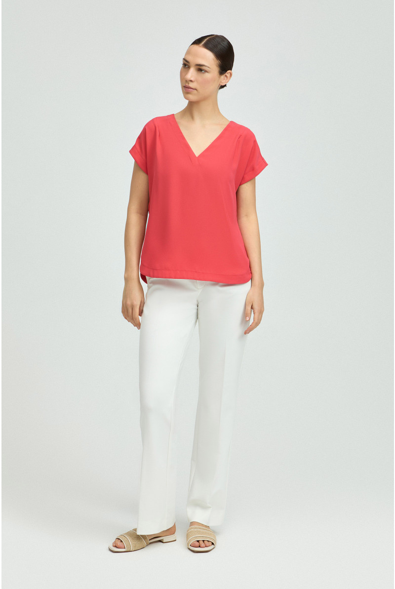 Blouse sans manches à encolure en V