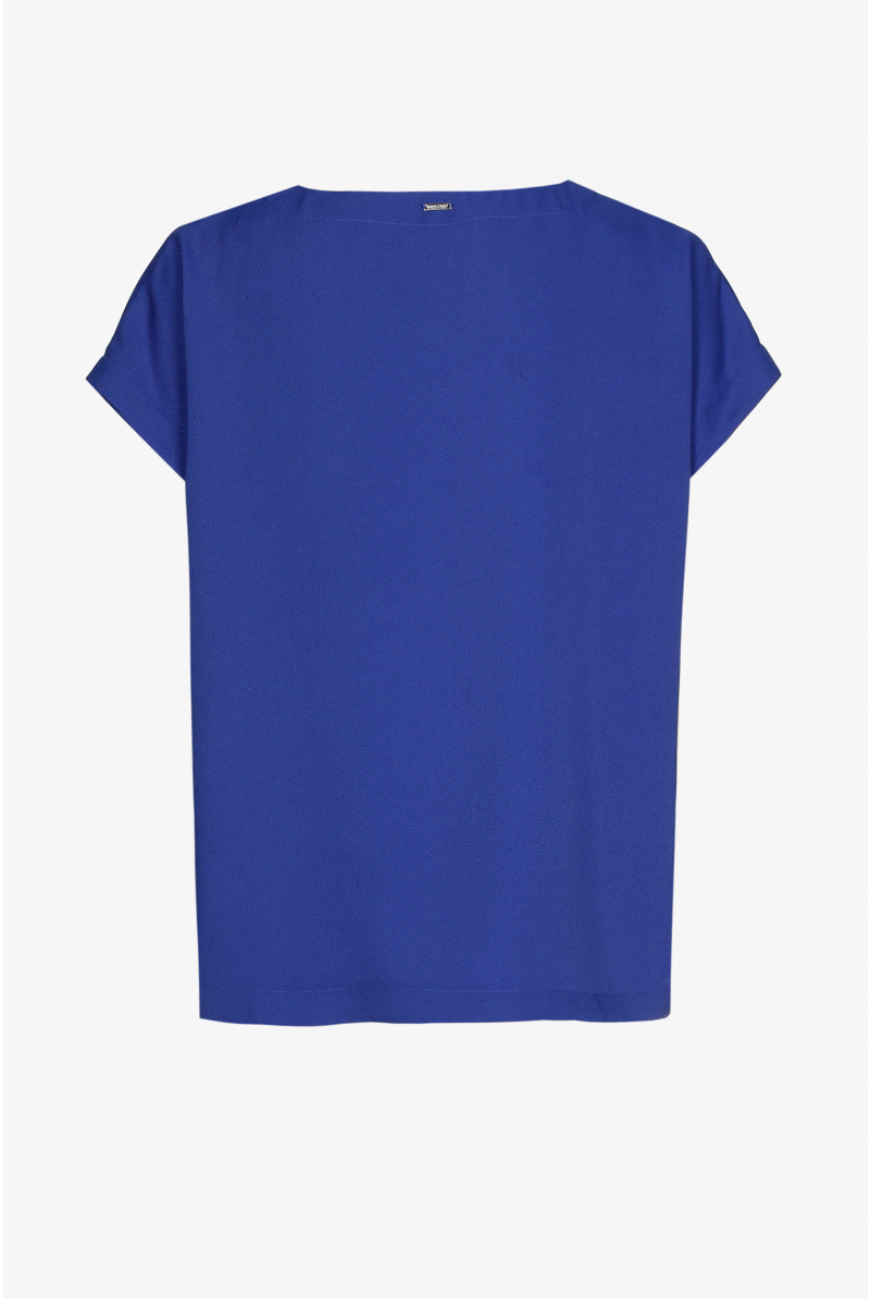 Mouwloze blouse met V-hals