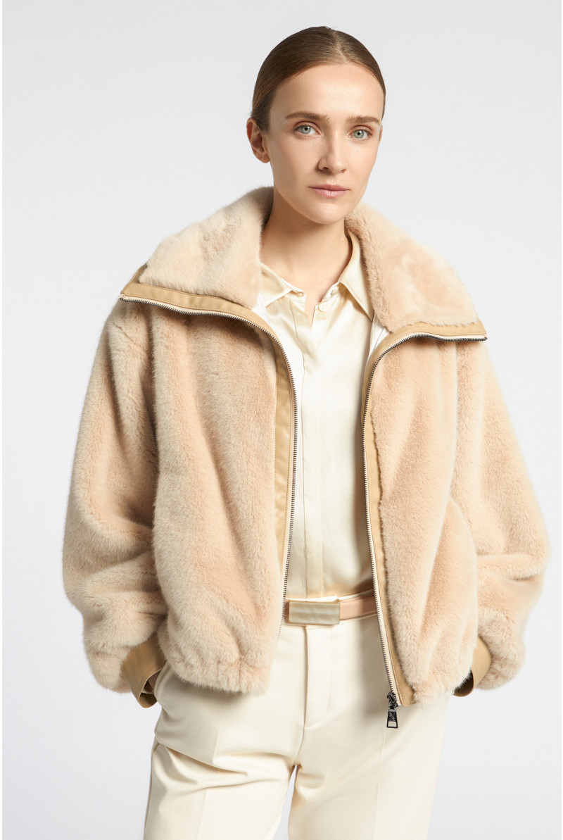Veste teddy courte