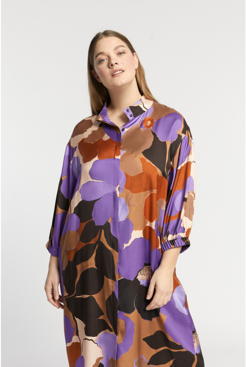Middellange jurk met bloemenprint Xandres
