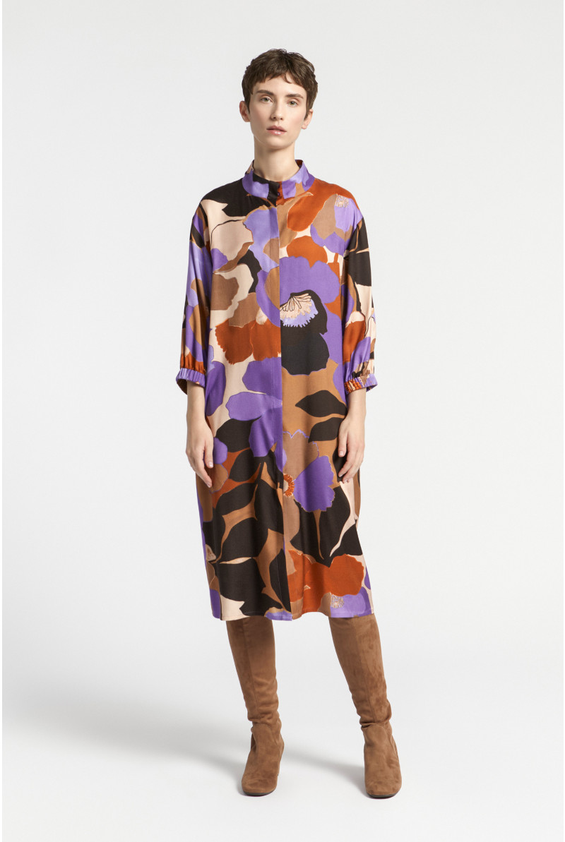 Middellange jurk met bloemenprint Xandres
