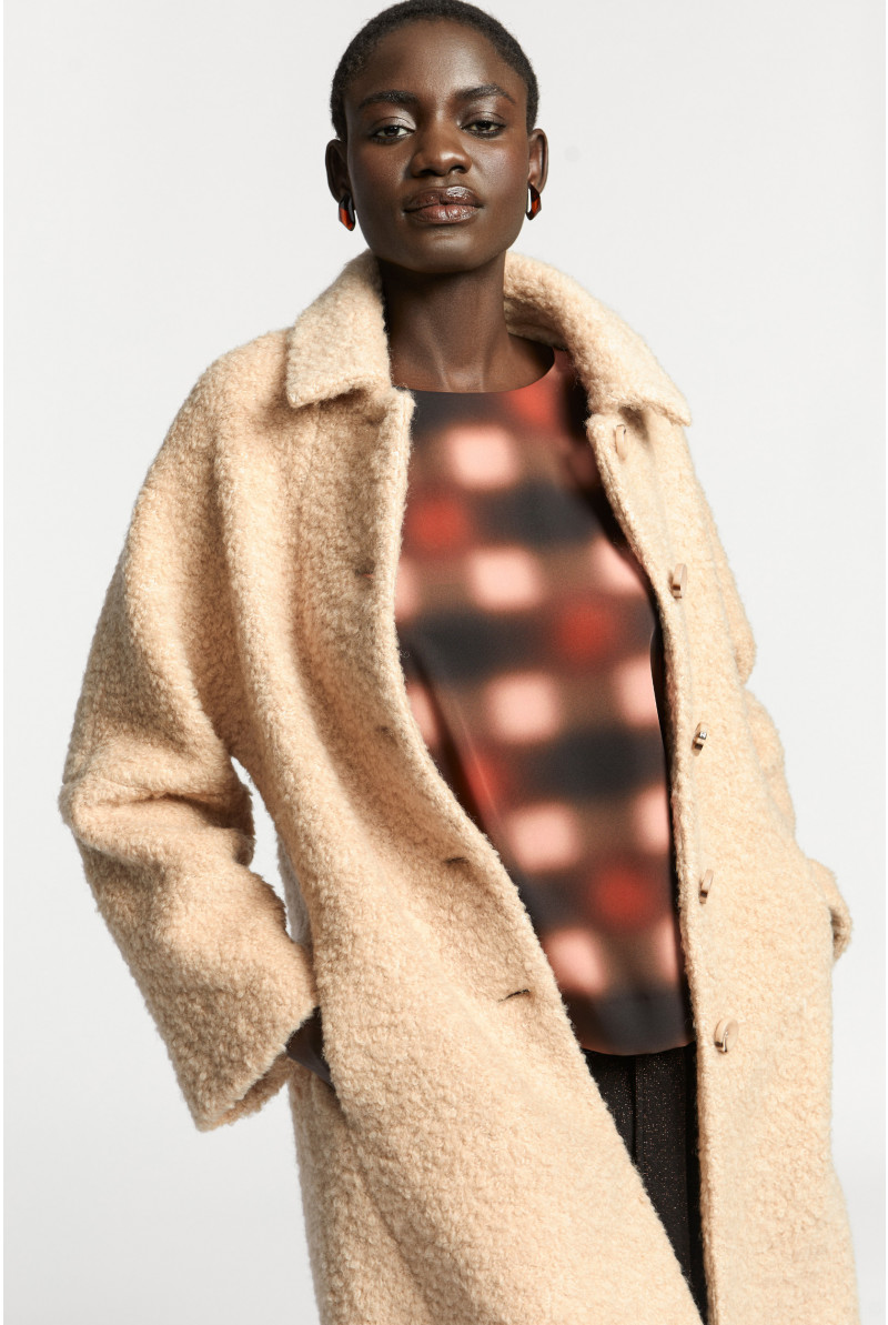 Long fabric coat 2025