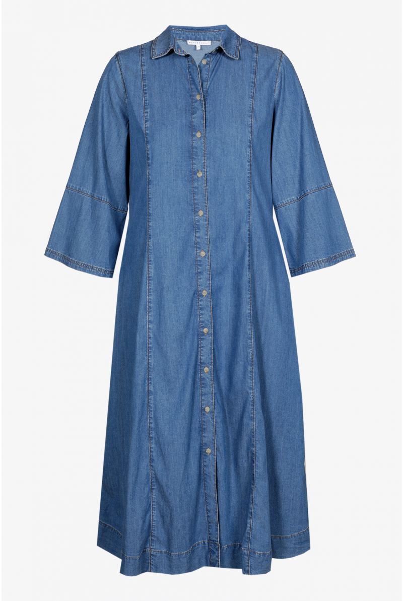 Langes Jeanskleid