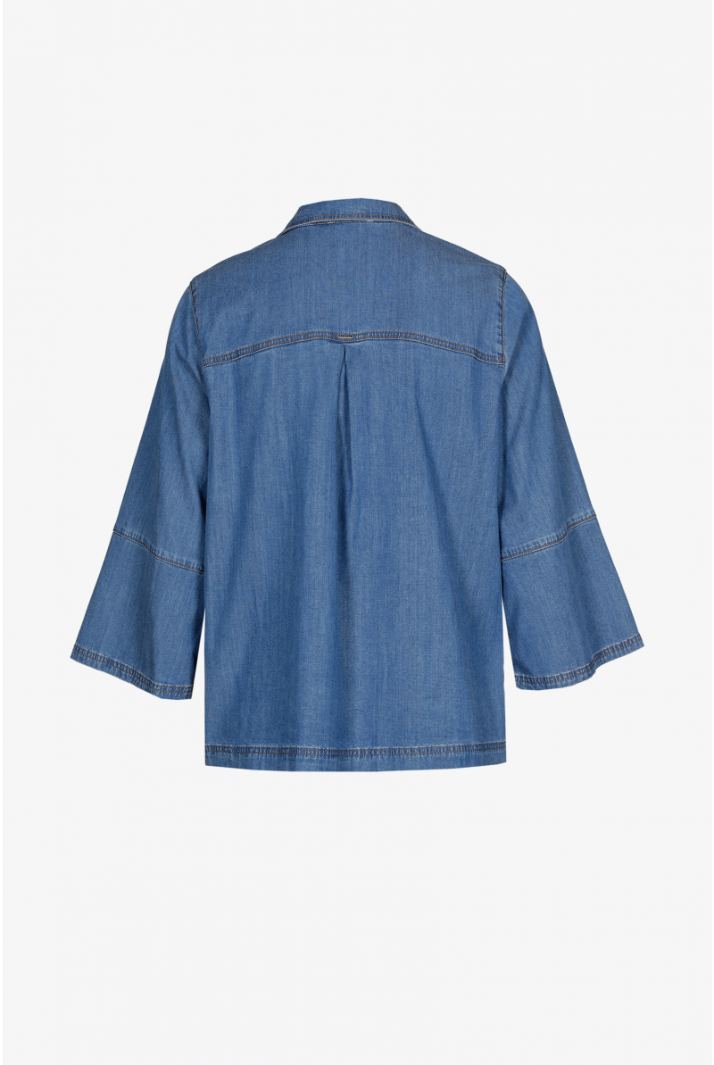 Blouse en jean à manches larges