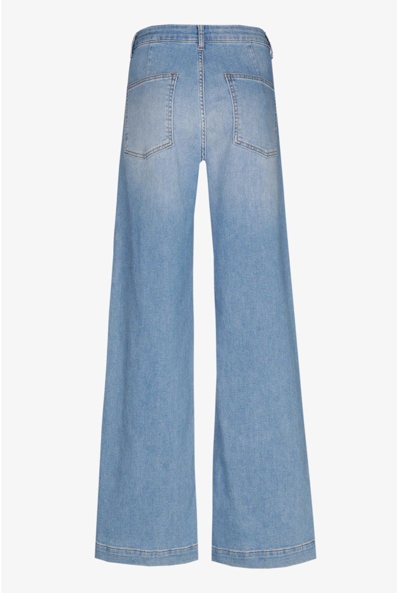 Jeansbroek met wijde pijpen