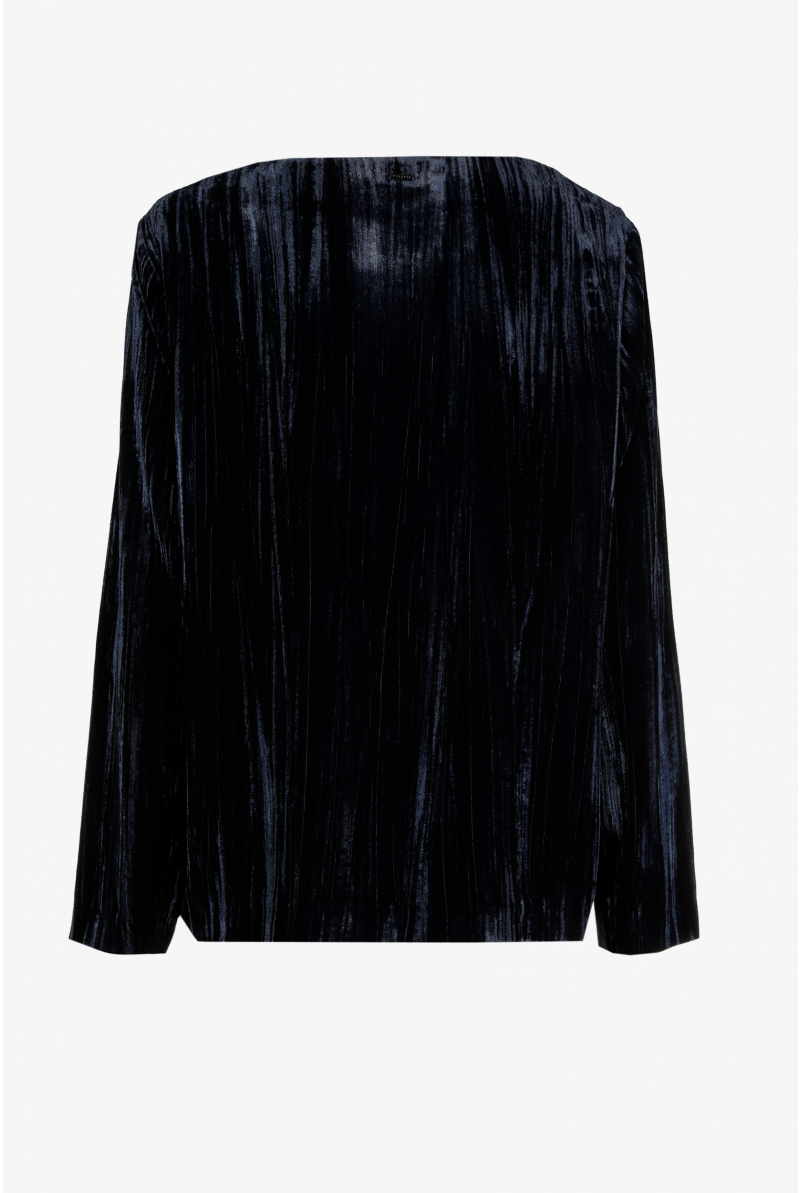 Crushed velvet sweatshirt outlet