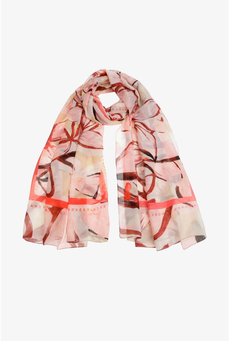 Écharpe à motif floral
