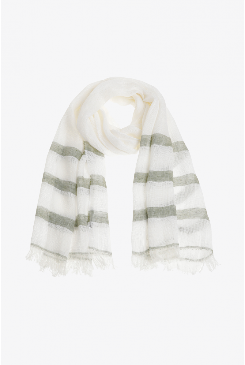 Woven linen scarf