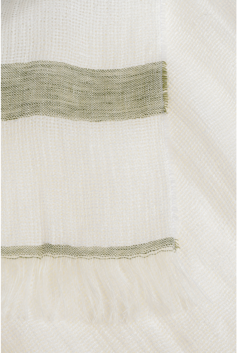 Woven linen scarf