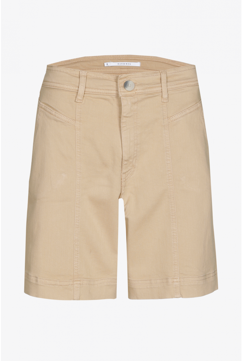 Denim shorts with side pockets