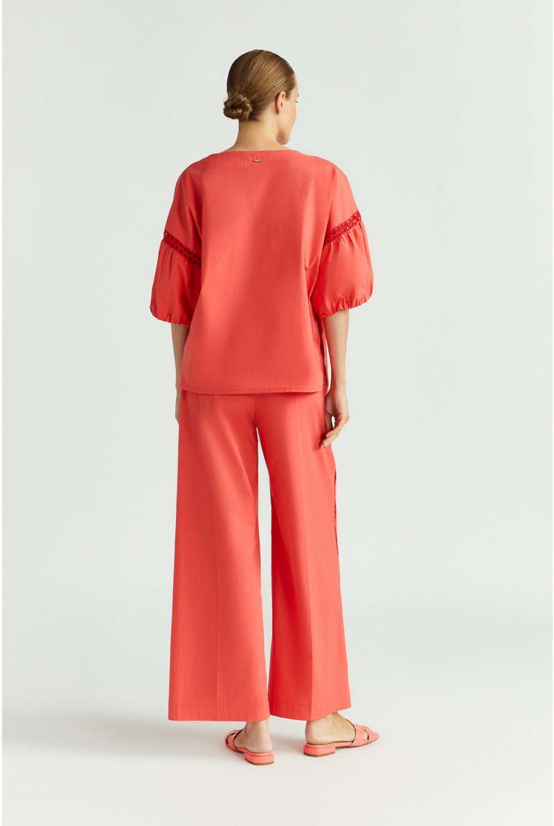 Pantalon ample avec entre-deux