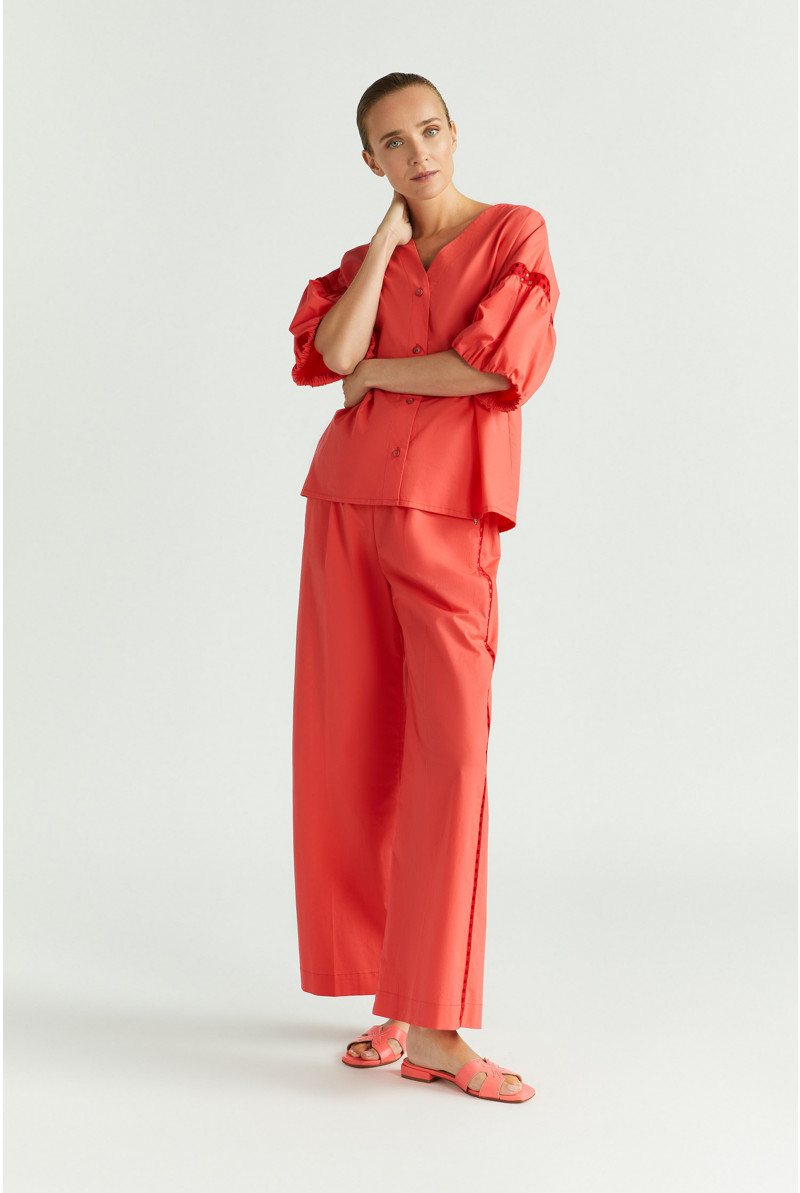 Pantalon ample avec entre-deux