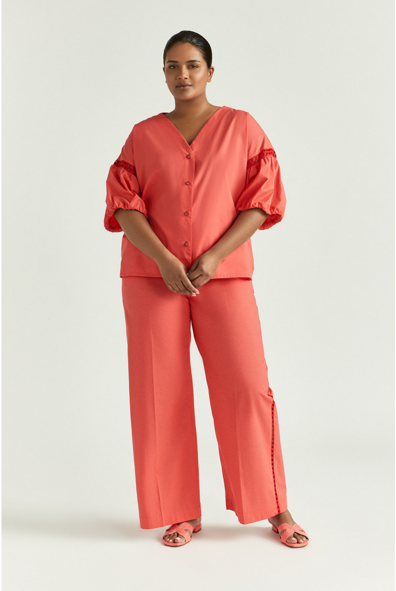 Pantalon ample avec entre-deux