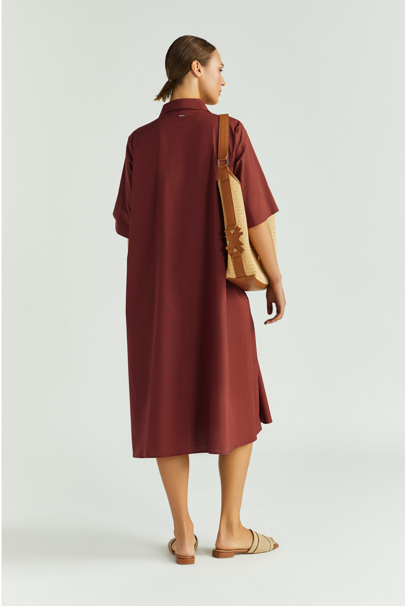 Robe en ligne A en coton biologique
