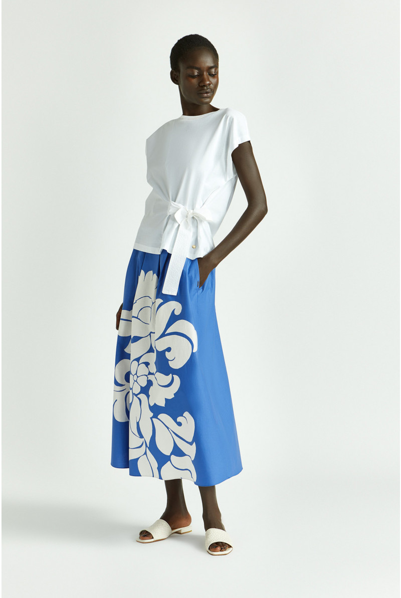 Jupe en coton avec imprimé