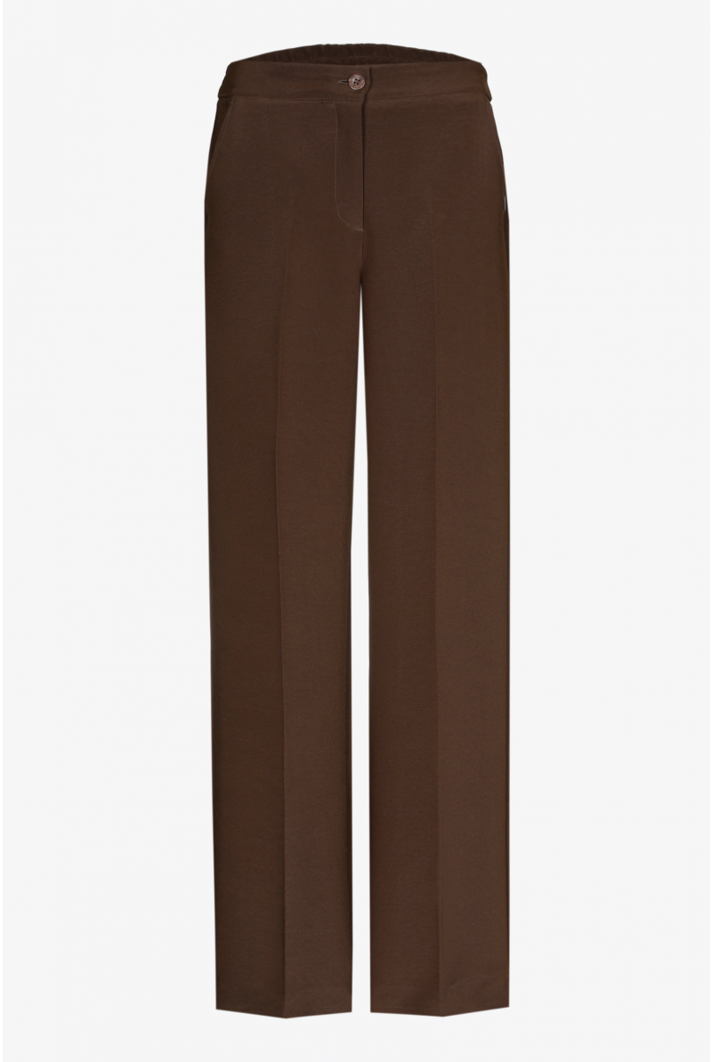 Geklede broek met wijde pijpen