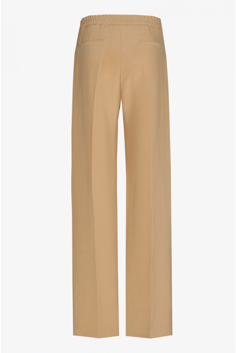 Geklede broek met wijde pijpen